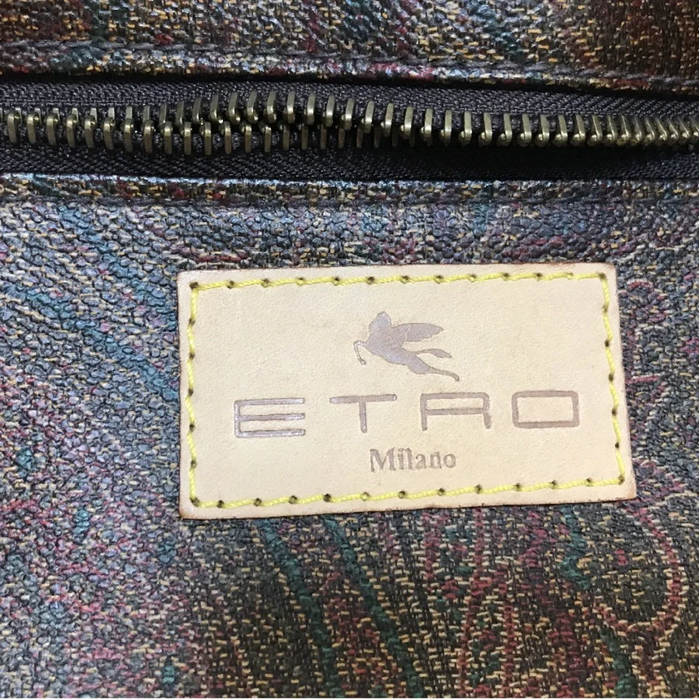 Authentic ETRO Paisley Boston Bag